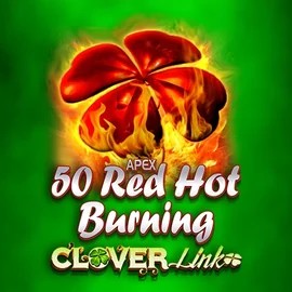 50 Red Hot Burning Clover Links by Novomatic, showcased at sankrancasino.com – game logo
