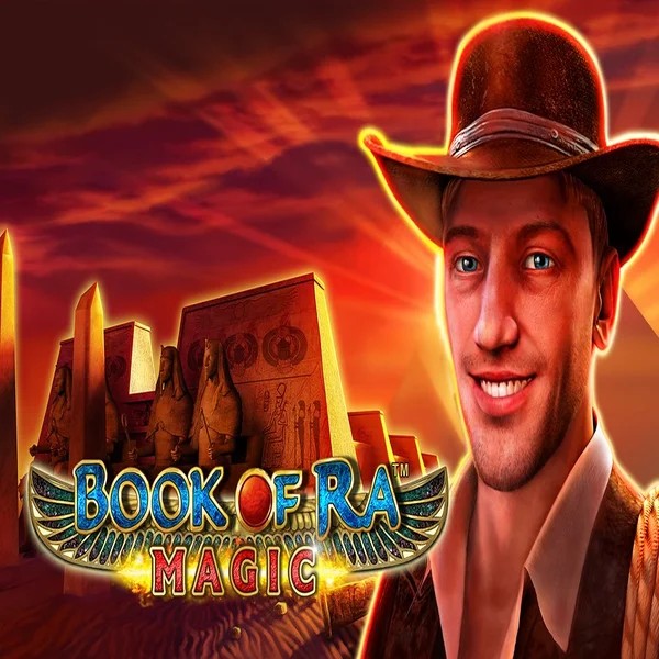 Book of Ra Magic online game logo by Greentube on sankrancasino.com