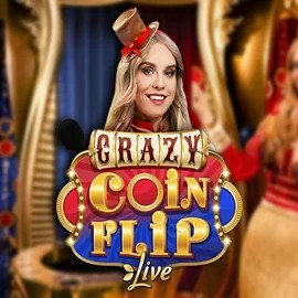 Crazy Coin Flip logo by Evolution Sankra Casino
