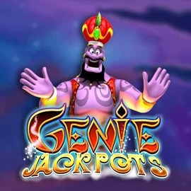 Genie Jackpots slot visual from Blueprint Gaming available on sankrancasino.com