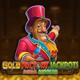 Jackpots logo of Gold Factory Jackpots Mega Moolah from Aurum Signature Studios at Sankra Casino