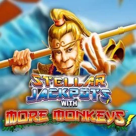 Official Jackpots logo: Stellar Jackpots with More Monkeys by Lightning Box Game at Sankra Casino