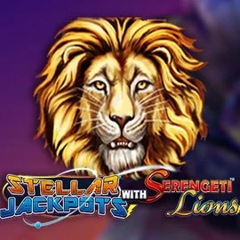 Stellar Jackpots with Serengeti Lions logo by Lightning Box Game at Sankra Casino